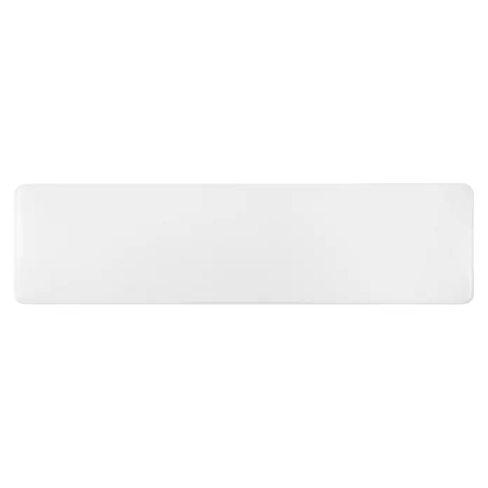 Profi Depot LED-Feuchtraumlichtleiste LED-Wannenleuchte - L x B x H: 60 x 16 x 5,6 cm, Lichtfarbe: Neutralweiß, 24 W, IP44 - Weißes, leeres, rechteckiges Panel mit abgerundeten Ecken.
