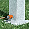 3P Technik Wasserzapfstelle Poller (Granitfarben, Höhe: 90 cm, Ausstattung: Wasserhahn)