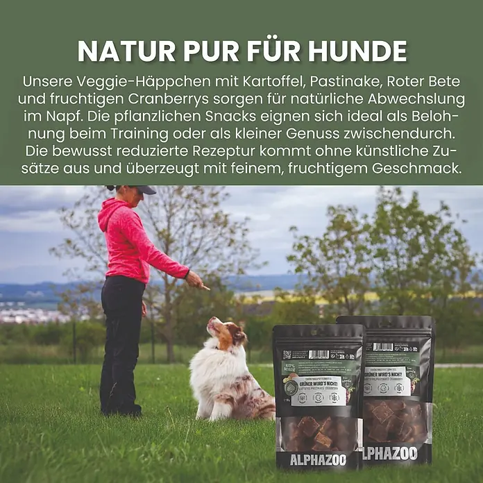 Alphazoo Hundesnack Grüner wird's nicht - 260 g