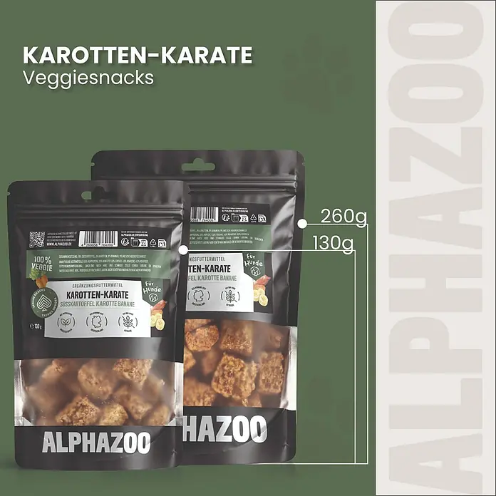 Alphazoo Hundesnack Karotten-Karate - 130 g