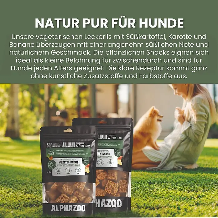 Alphazoo Hundesnack Karotten-Karate - 130 g