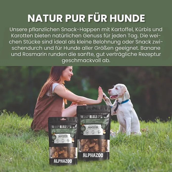 Alphazoo Hundesnack Couchpotatoes - 130 g