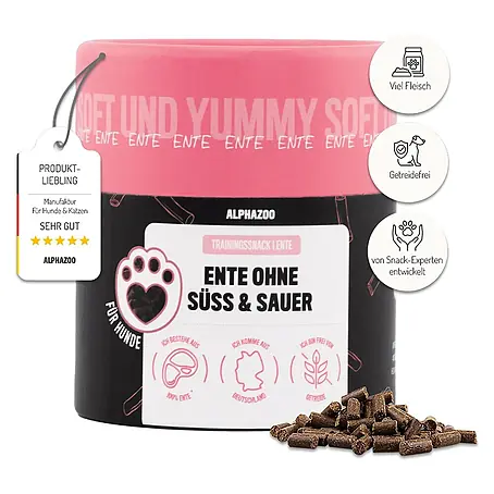 Alphazoo  Hundesnack Ente ohne Süß-Sauer