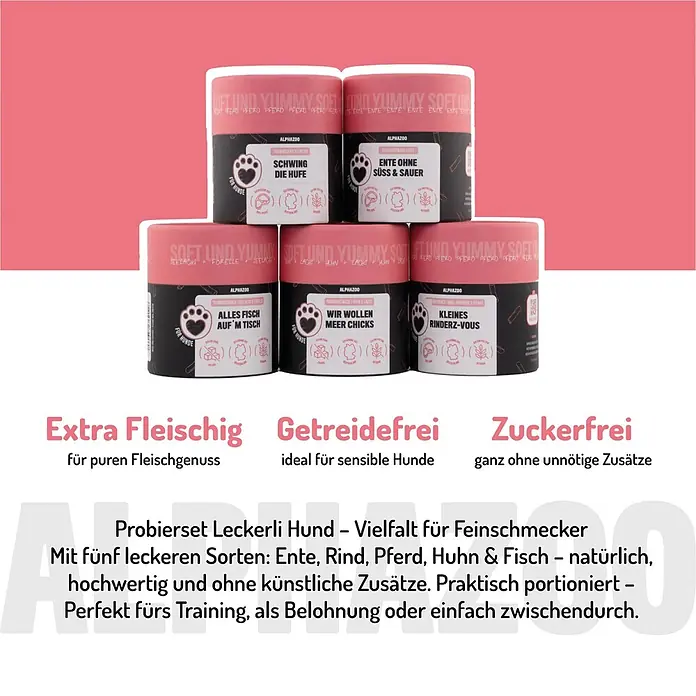 Alphazoo Hundesnack Probierset - 325 g