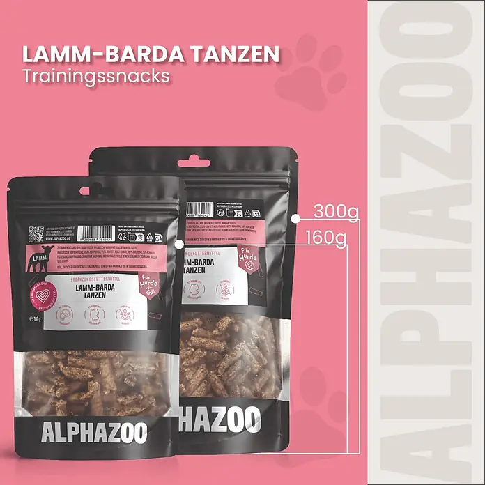 Alphazoo Hundesnack Lamm-Barda Tanzen - 300 g