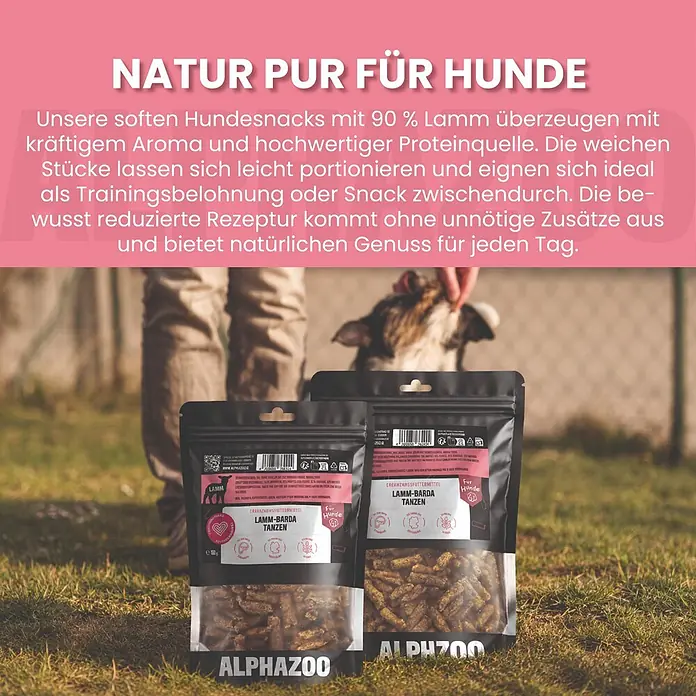 Alphazoo Hundesnack Lamm-Barda Tanzen - 300 g