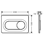 Hansgrohe Placa de accionamiento iFrame (Cromo) | BAUHAUS
