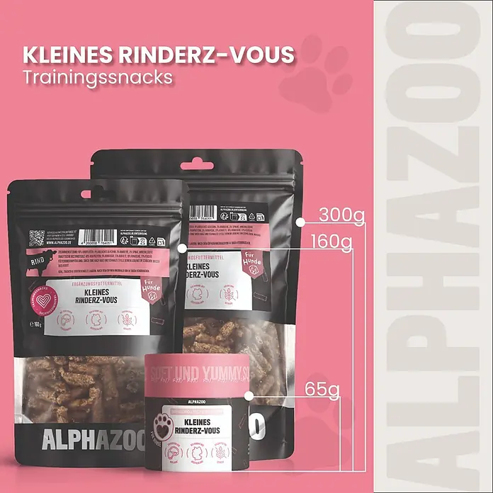 Alphazoo Hundesnack Kleines Rinderz-Vous - 160 g