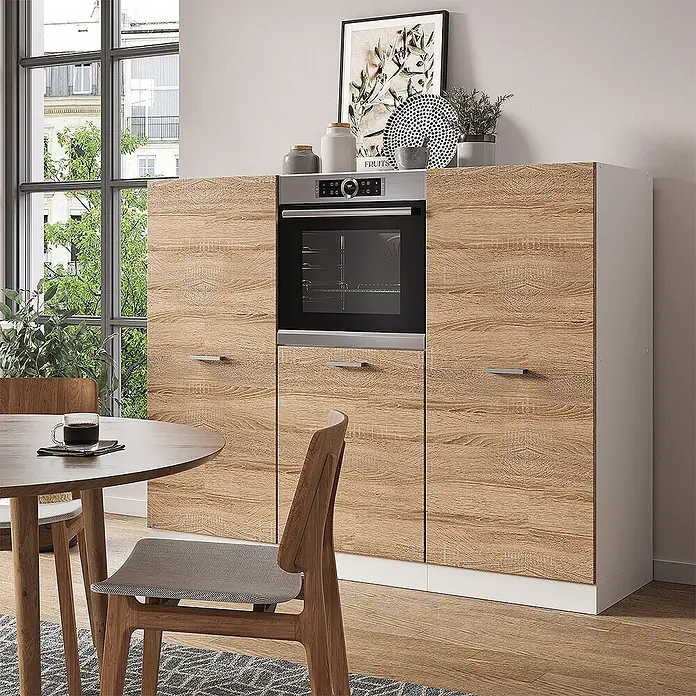 Vicco Küchenleerblock R-Line Sonoma/Weiß ohne Arbeitsplatte - Sonoma