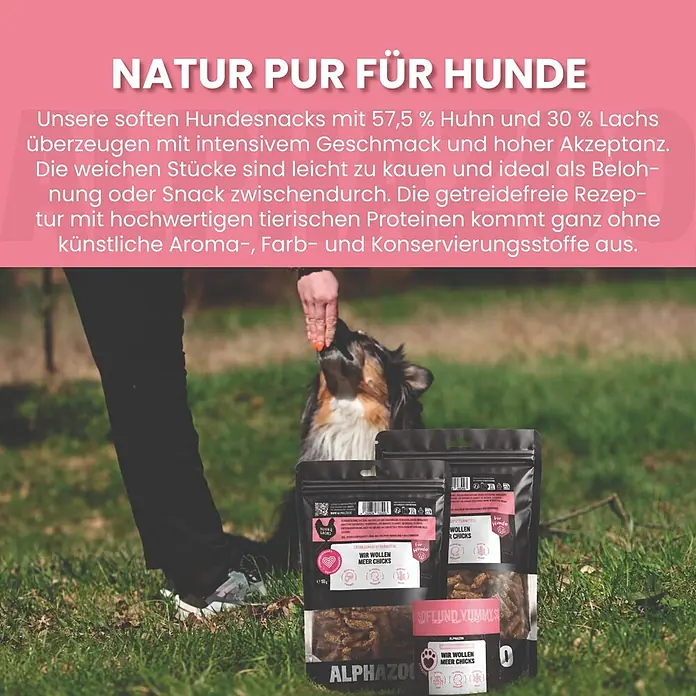 Alphazoo Hundesnack Wir wollen Meer Chicks - 300 g