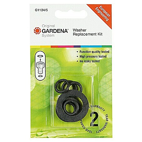 Gardena Dichtungssatz (Passend für: Gardena Hahnstück 901-20/901-50, Gewindegröße Wasserhahn: 33,3 mm (G 1″))