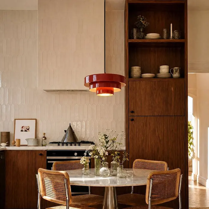 Lindby Pendelleuchte Tivra - rot, Rot, E27