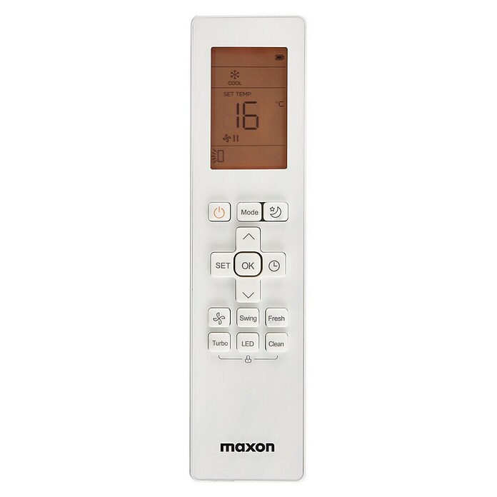 Maxon Inverterska split klimatska naprava R-32  (Zmogljivost hlajenja: 3,5 kW, Ogrevalna moč: 3,8 kW, Velikost sobe: 40 m²) | 3419 - Split Marke | CBKC - Klima Marke | CBK - Klima | CB - Elektroinstallation | C - Elektro | BAUHAUS