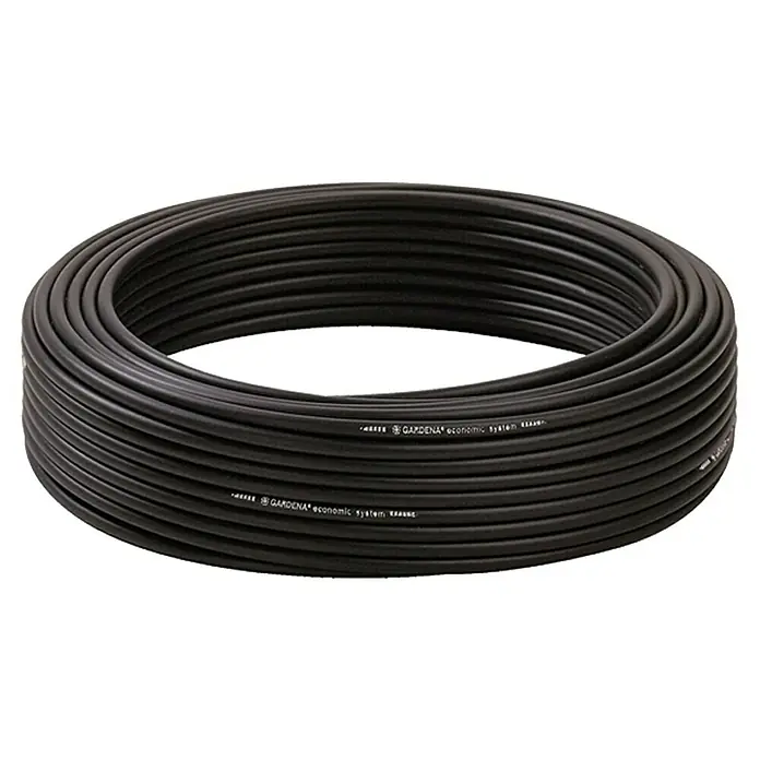 Gardena Micro-Drip Verlegerohr - Länge: 15 m, ½″ - Ein Ring aus GARDENA Economic System Schlauch, ideal für Gartenbewässerung und sparsamen Wasserverbrauch.