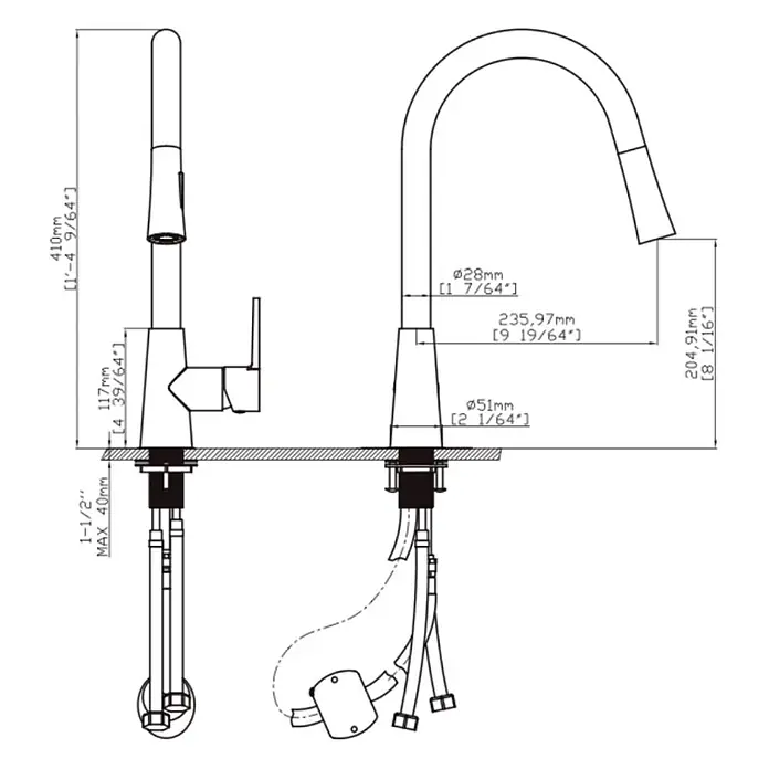 Hudor Spültischarmatur k115 - 