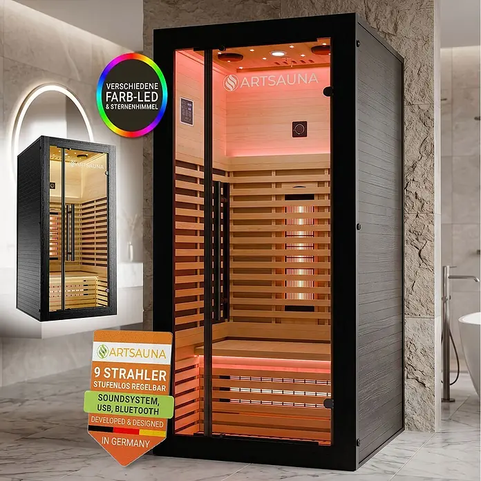 Artsauna Elementsauna - L x B x H: 90 x 90 x 190 cm