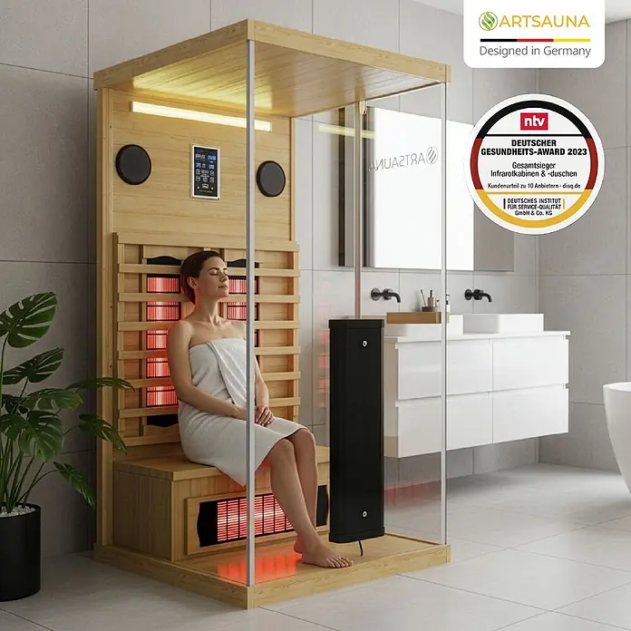 Artsauna Elementsauna - L x B x H: 90 x 90 x 190 cm