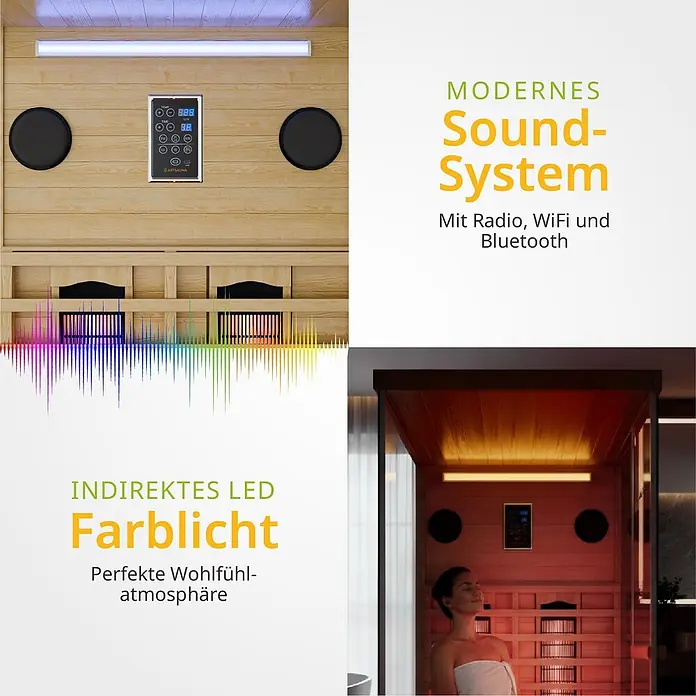 Artsauna Elementsauna - L x B x H: 90 x 90 x 190 cm