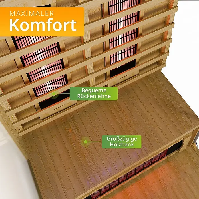 Artsauna Elementsauna - L x B x H: 90 x 90 x 190 cm