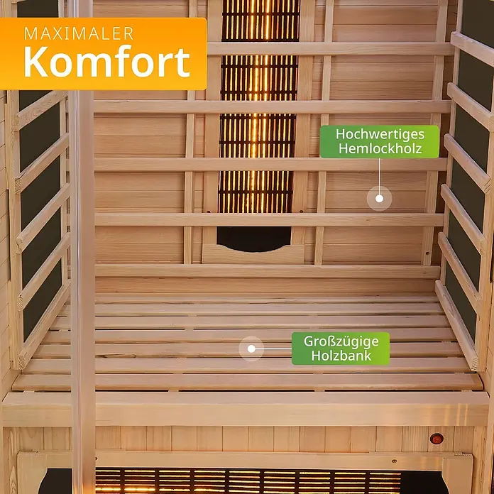 Artsauna Elementsauna - L x B x H: 90 x 90 x 190 cm