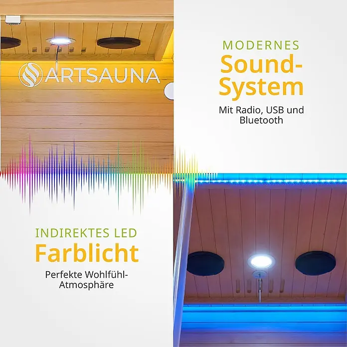 Artsauna Elementsauna - L x B x H: 90 x 90 x 190 cm