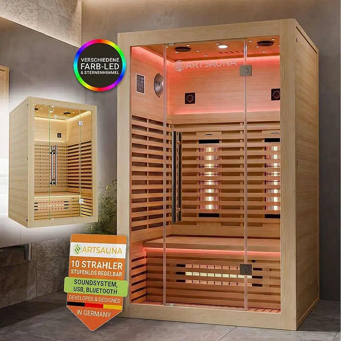 Artsauna Elementsauna - L x B x H: 120 x 105 x 190 cm