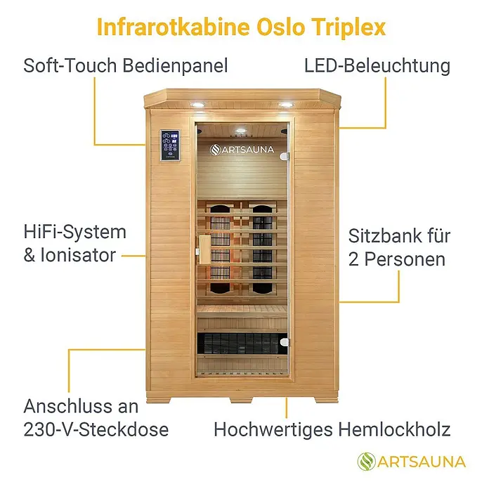 Artsauna Elementsauna - L x B x H: 100 x 120 x 190 cm