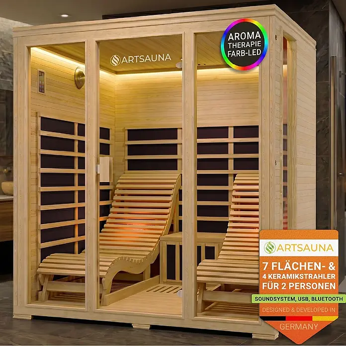 Artsauna Elementsauna - L x B x H: 190 x 170 x 190 cm