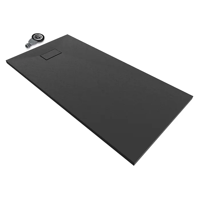i-flair Duschwanne Boreal 160x90 cm - Verbundwerkstoff, Schwarz