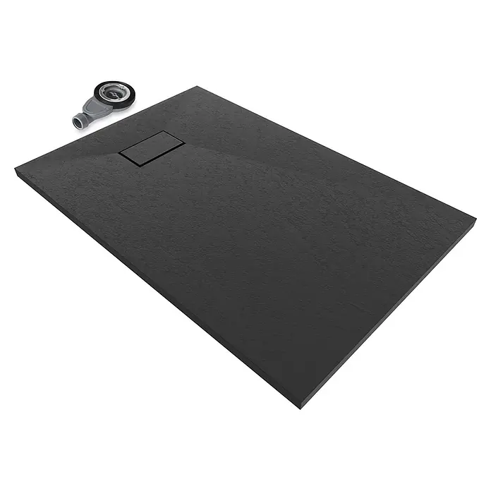 i-flair Duschwanne Boreal 120x90 cm - Verbundwerkstoff, Schwarz