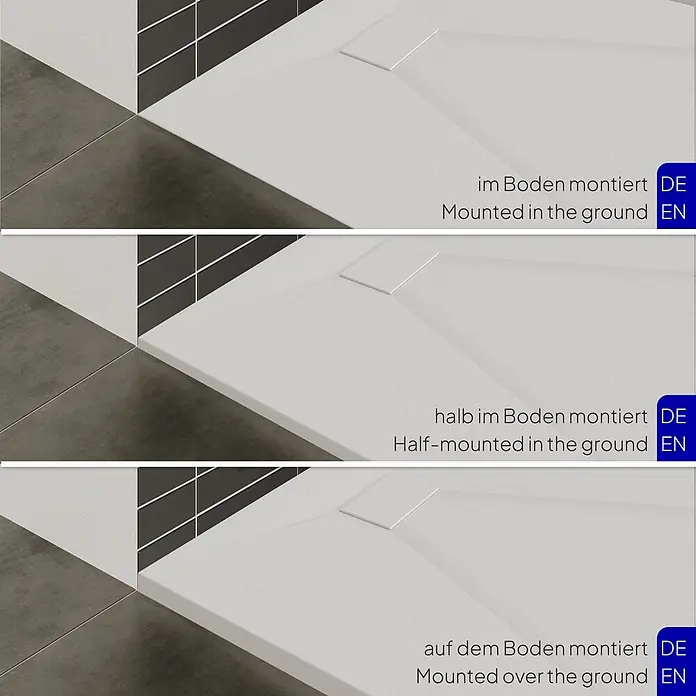 i-flair Duschwanne Boreal 160x70 cm - Verbundwerkstoff, Weiß