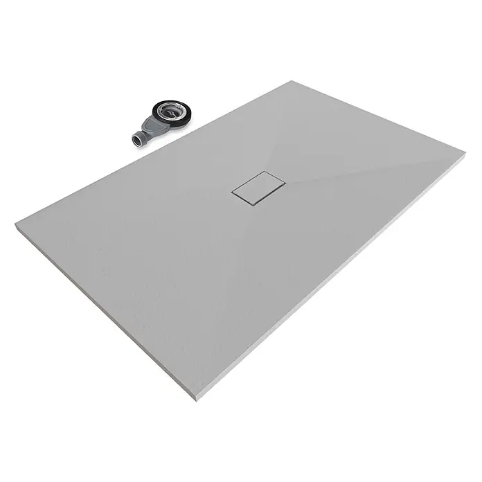 i-flair Duschwanne Boreal 160x100 cm - Verbundwerkstoff, Grau