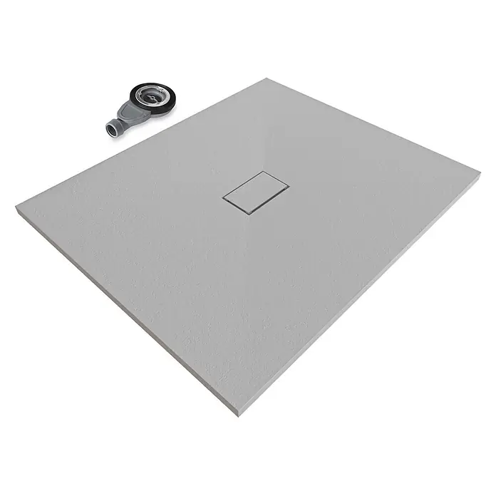 i-flair Duschwanne Boreal 120x100 cm - Verbundwerkstoff, Grau
