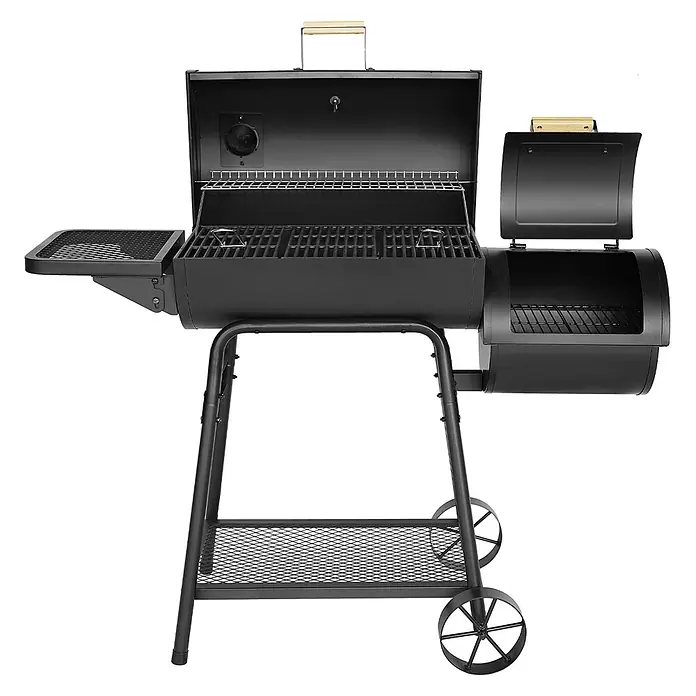 TAINO Smoker - Grillfläche (B x T): 59,4 x 36,5 cm, Schwarz