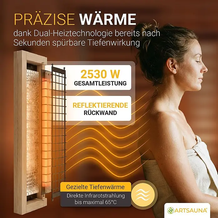 Artsauna Elementsauna - L x B x H: 140 x 140 x 190 cm