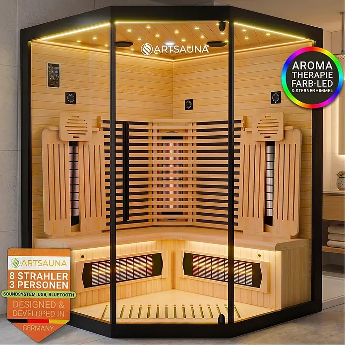 Artsauna Elementsauna - L x B x H: 140 x 140 x 190 cm