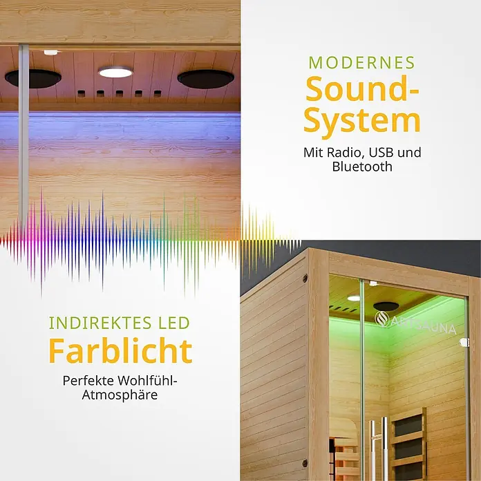 Artsauna Elementsauna - L x B x H: 90 x 90 x 190 cm