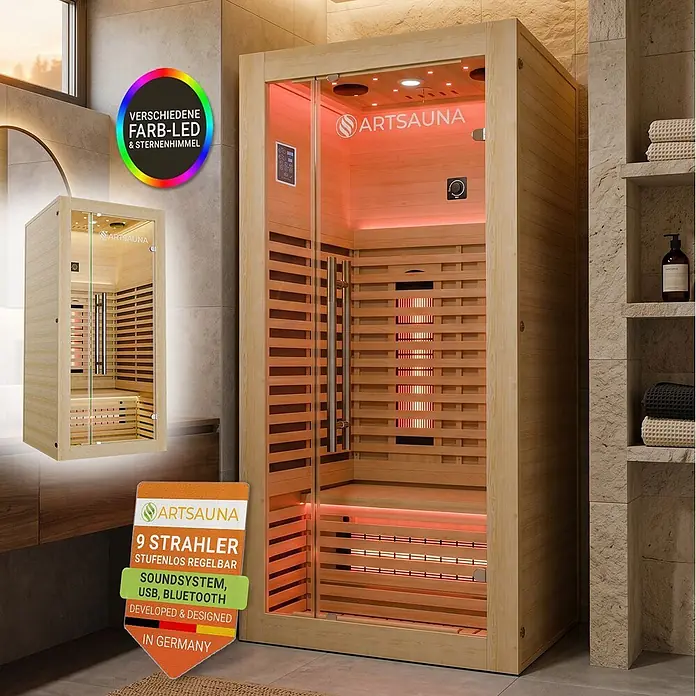Artsauna Elementsauna - L x B x H: 90 x 90 x 190 cm