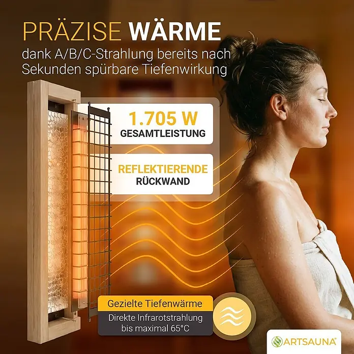 Artsauna Elementsauna - L x B x H: 90 x 90 x 190 cm