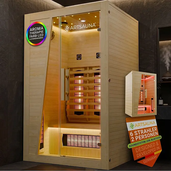 Artsauna Elementsauna - L x B x H: 115 x 105 x 190 cm