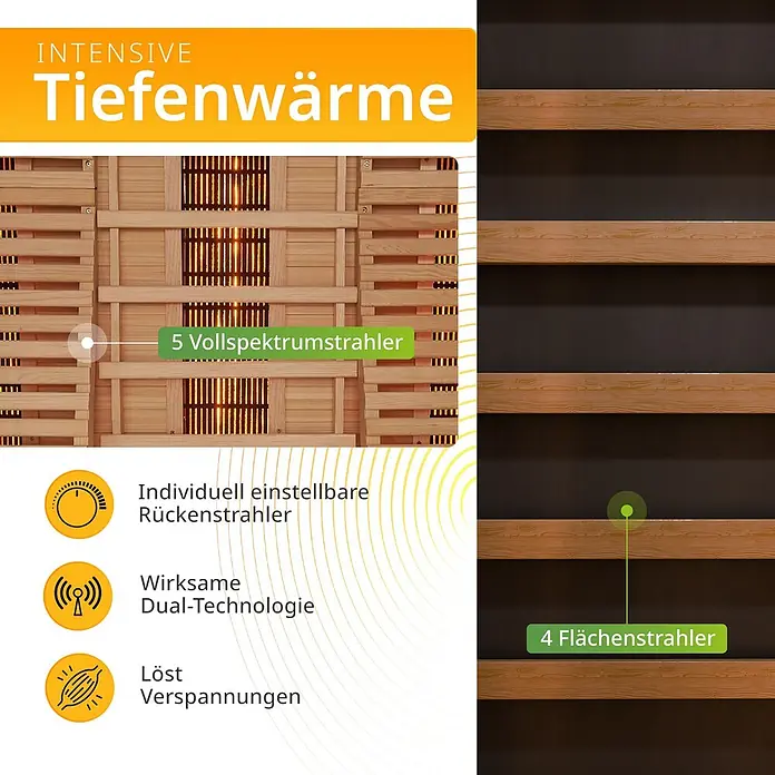 Artsauna Elementsauna - L x B x H: 150 x 150 x 190 cm
