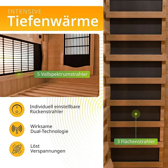 Artsauna Elementsauna - L x B x H: 105 x 120 x 190 cm