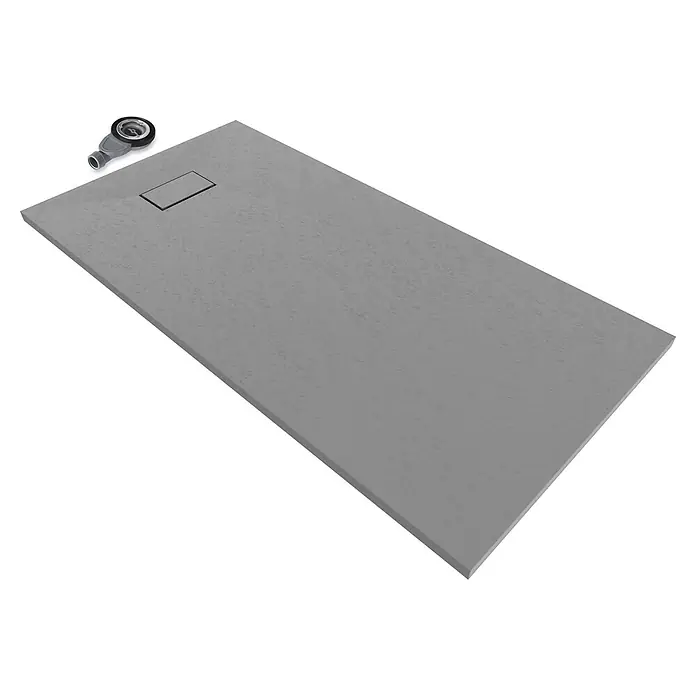 i-flair Duschwanne Boreal 180x80 cm - Verbundwerkstoff, Grau