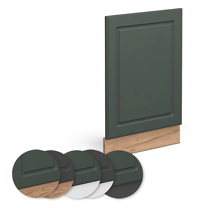 Vicco Schrankküche Grün-Gold Landhaus ohne Arbeitsplatte - Grün-Gold Landhaus, Frontblende 45 cm