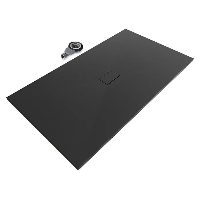 i-flair Duschwanne Boreal 180x100 cm - Verbundwerkstoff, Schwarz
