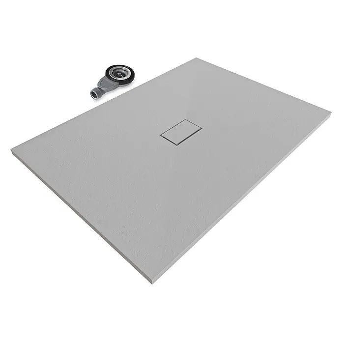 i-flair Duschwanne Boreal 140x100 cm - Verbundwerkstoff, Grau