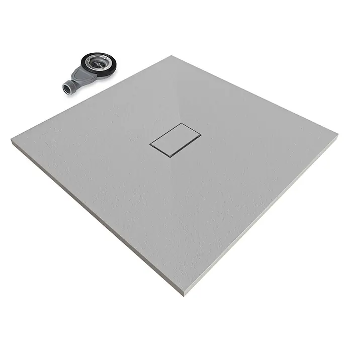 i-flair Duschwanne Boreal 100x100 cm - Verbundwerkstoff, Grau