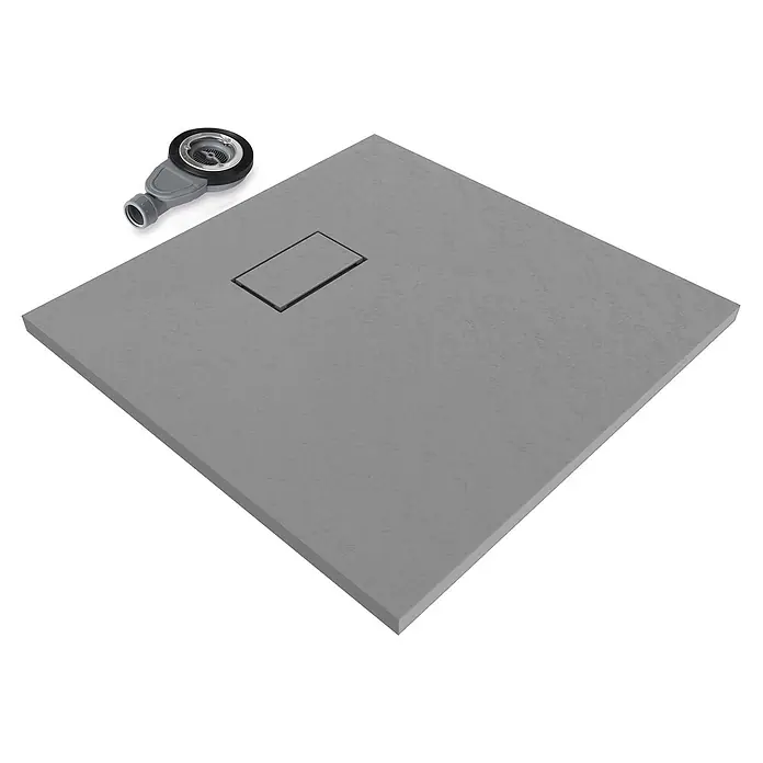 i-flair Duschwanne Boreal 80x80 cm - Verbundwerkstoff, Grau