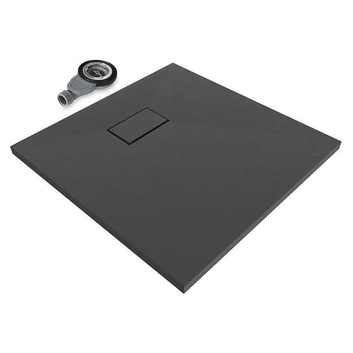 i-flair Duschwanne Boreal 80x80 cm - Verbundwerkstoff, Schwarz
