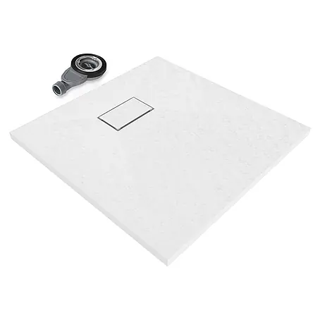 i-flair Boreal Duschwanne 90x90 cm - Höhe: 32 mm, aus weißem SMC
